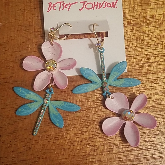 Betsey Johnson dragonfly flower mix match - Picture 2 of 3